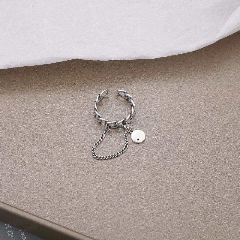 Bague Maillon Chaine Argent