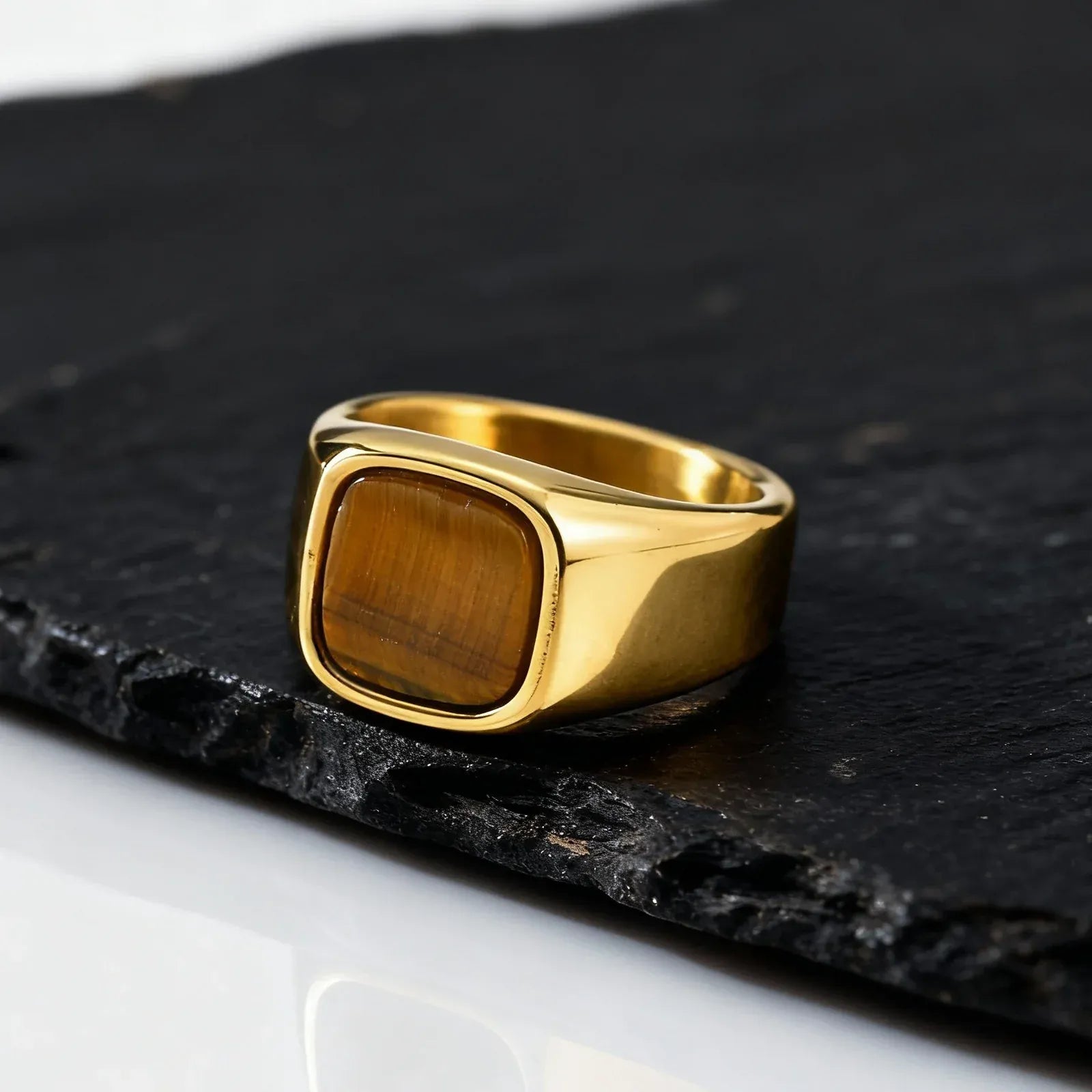 Bague Oeil de Tigre Homme