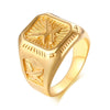 Bague Or Pierre Rouge Homme