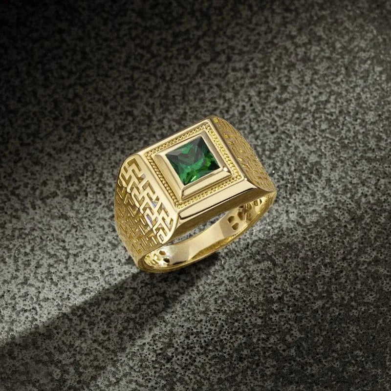 Bague Or Vert Homme