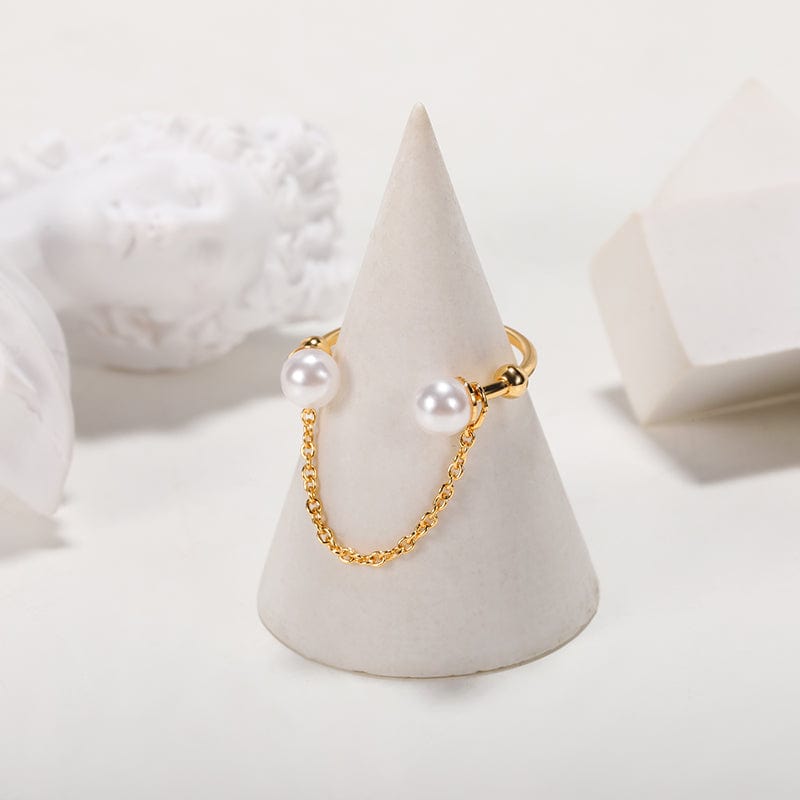 Bague Ouverte avec Chaine