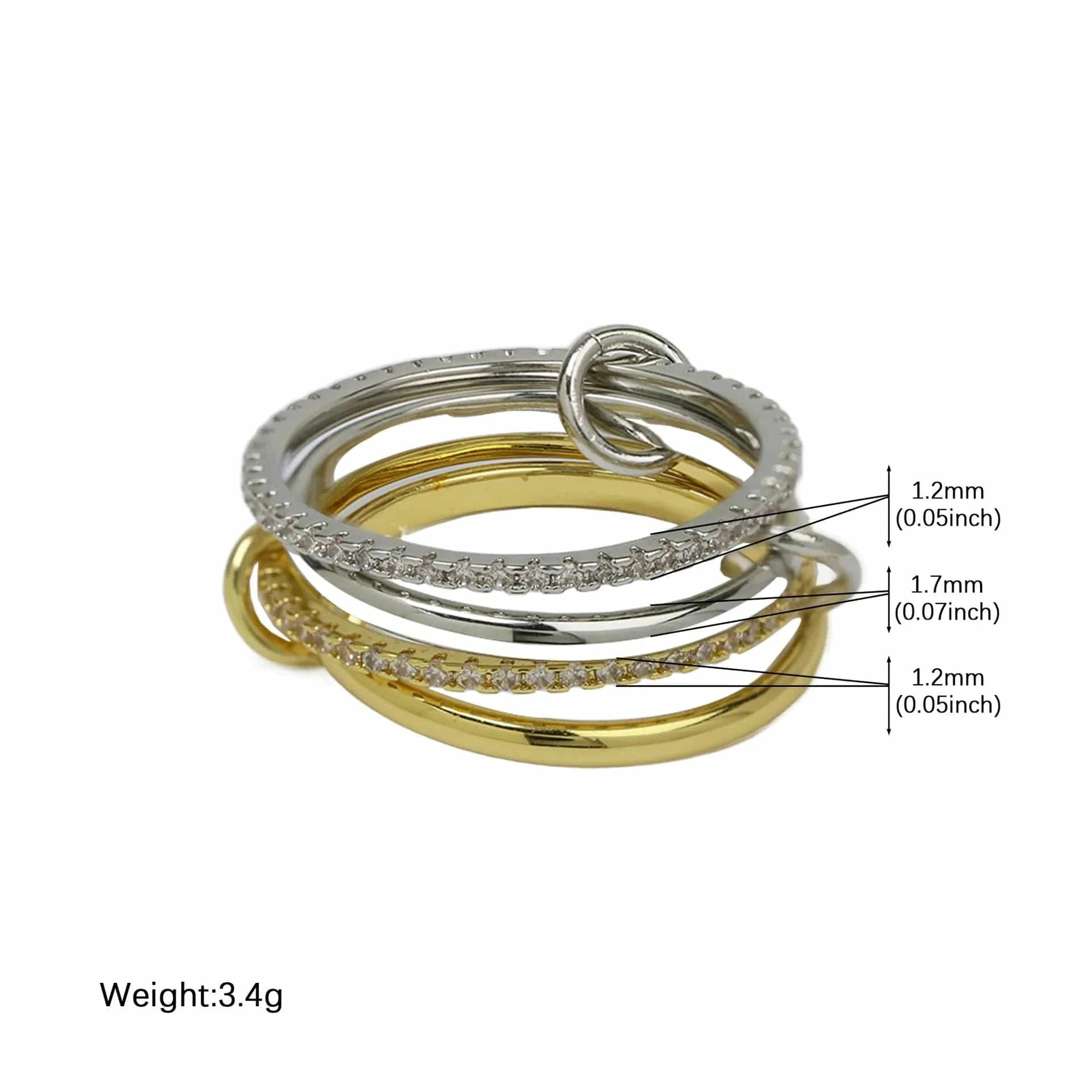 Bague Triple Stacker