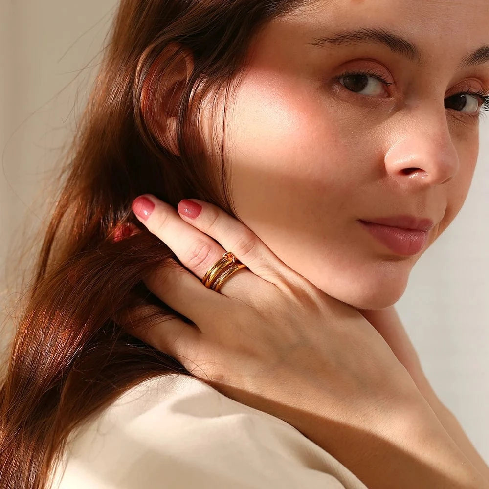 Bagues qui s&#39;assemblent