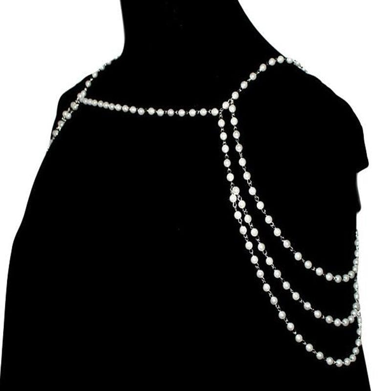 Bijou d'épaule perles