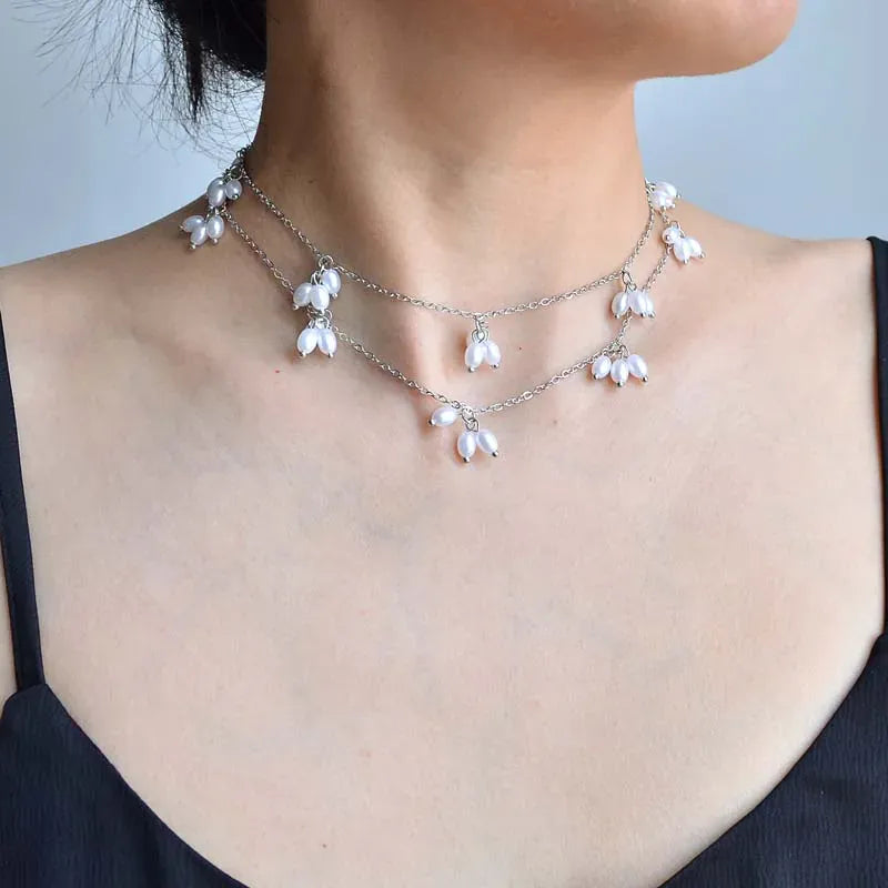 Bijou de Dos avec Perles