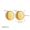 Boucle d&#39;Oreille Acier Inoxydable