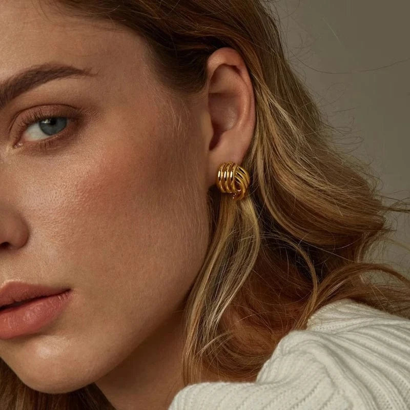 Boucle d&#39;Oreille Acier Inoxydable