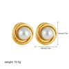 Boucle d&#39;Oreille Acier Inoxydable Or