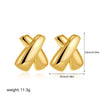 Boucle d&#39;Oreille Acier Inoxydable Or