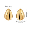 Boucle d&#39;Oreille Acier Inoxydable Or