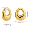 Boucle d&#39;Oreille Acier Inoxydable Or