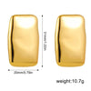 Boucle d&#39;Oreille Acier Inoxydable Or