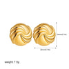 Boucle d&#39;Oreille Acier Inoxydable Or