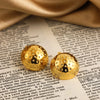 Boucle d&#39;Oreille Acier Inoxydable Or