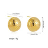 Boucle d&#39;Oreille Acier Inoxydable Or