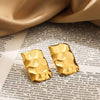 Boucle d&#39;Oreille Acier Inoxydable Or