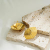 Boucle d&#39;Oreille Acier Inoxydable Or