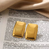 Boucle d&#39;Oreille Acier Inoxydable Or
