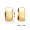 Boucle d&#39;Oreille Acier Inoxydable Or