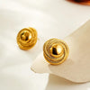 Boucle d&#39;Oreille Acier Inoxydable Or