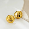 Boucle d&#39;Oreille Acier Inoxydable Or