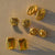 Boucle d'Oreille Acier Inoxydable Or