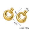 Boucle d&#39;Oreille Acier Inoxydable Pendante
