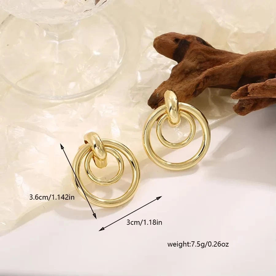 Boucle d&#39;Oreille Acier Inoxydable Pendante