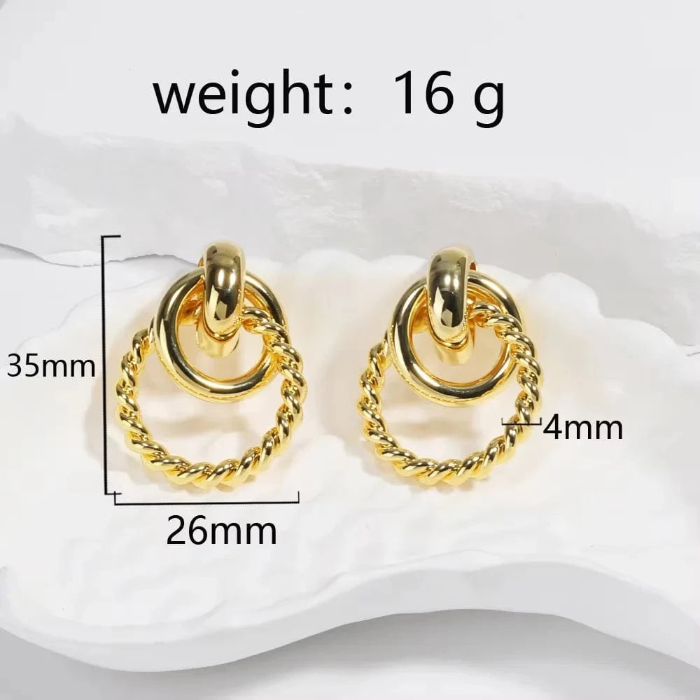 Boucle d&#39;Oreille Acier Inoxydable Pendante