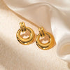 Boucle d&#39;Oreille Acier Inoxydable Pendante