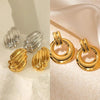 Boucle d&#39;Oreille Acier Inoxydable Pendante