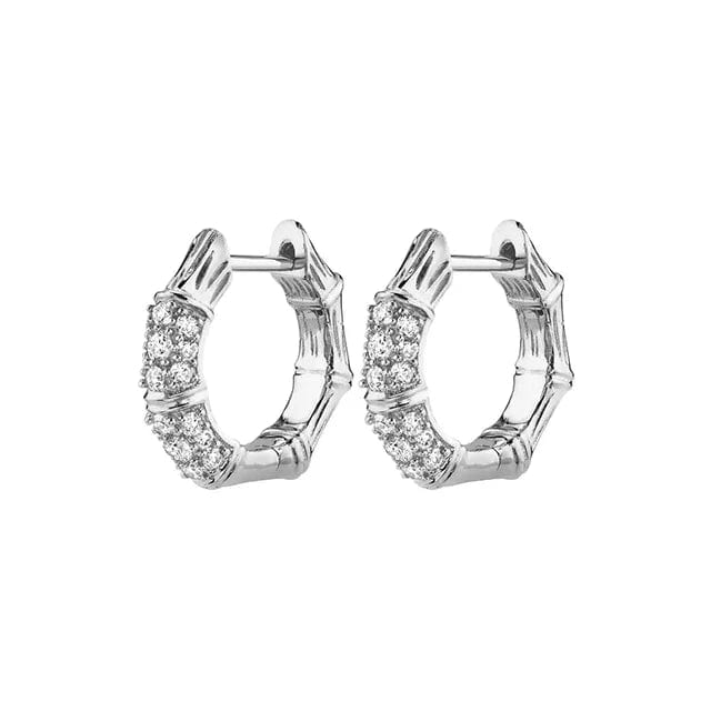 Boucle d&#39;Oreille Bambou Or