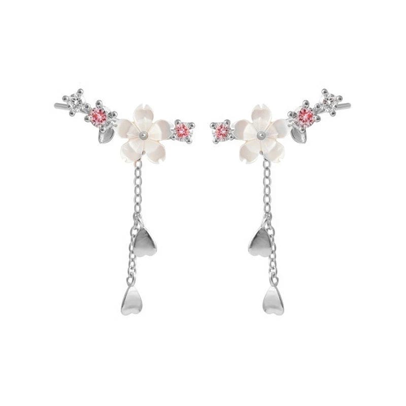 Boucle d'Oreille Chainette Argent