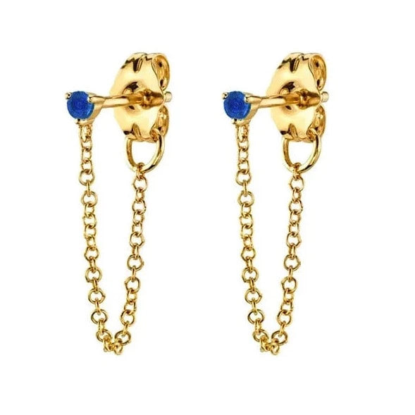 Boucle d&#39;Oreille Clou Pendante