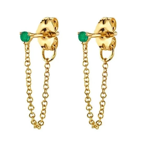 Boucle d&#39;Oreille Clou Pendante