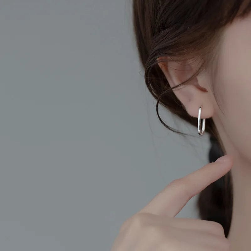 Boucle d&#39;Oreille Créole Allongée