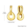 Boucle d&#39;Oreille Double Anneaux