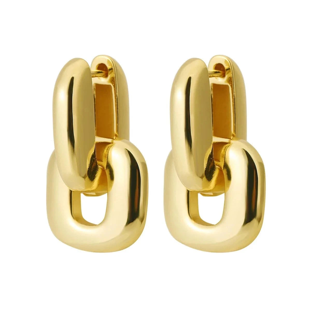 Boucle d'Oreille Double Anneaux