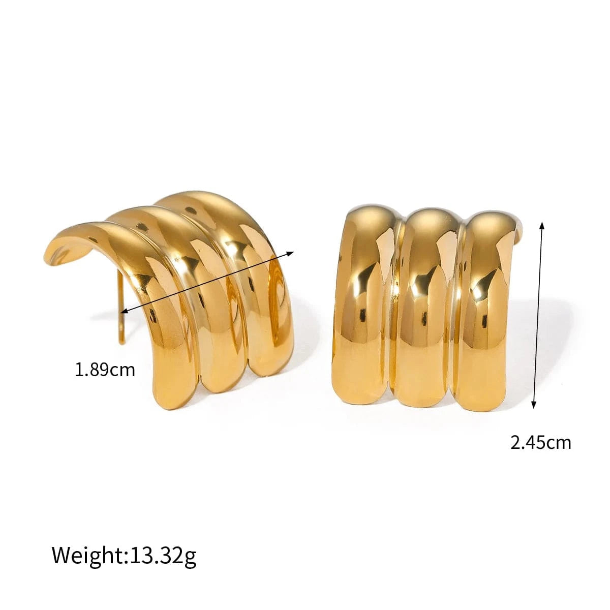 Boucle d&#39;Oreille Femme Acier Inoxydable