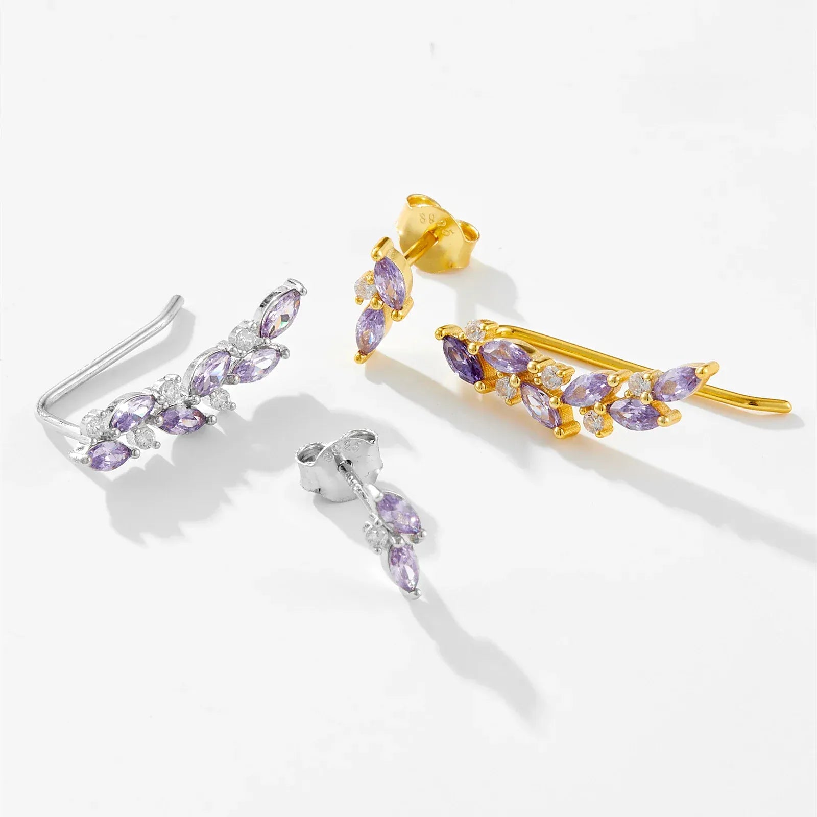 Boucle d&#39;Oreille Grimpante Pierres