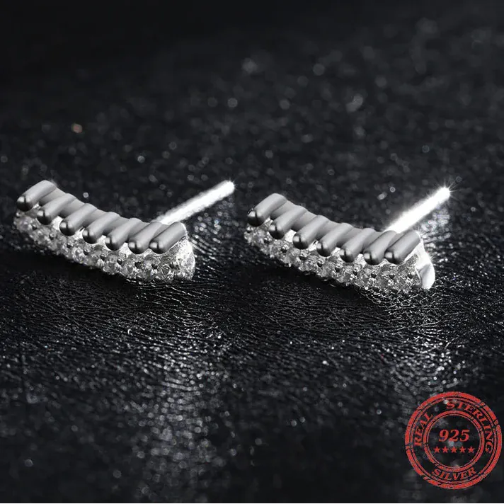 Boucle d&#39;Oreille Montante Argent