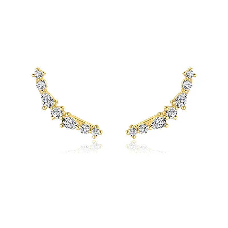 Boucle d'Oreille Montante Or