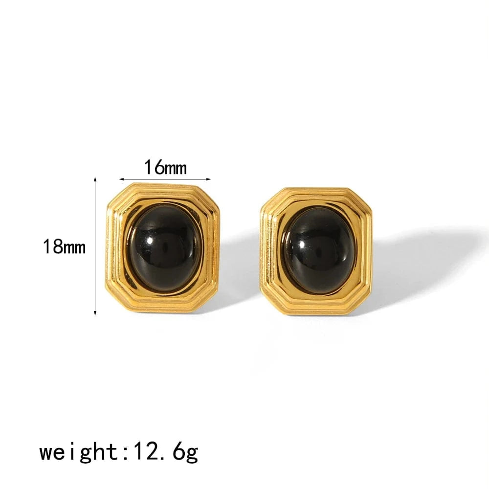 Boucle d&#39;Oreille Or avec Pierre