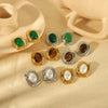 Boucle d&#39;Oreille Or avec Pierre