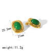 Boucle d&#39;Oreille Or avec Pierre