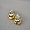 Boucle d&#39;Oreille Pendante Bicolore