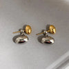 Boucle d&#39;Oreille Pendante Bicolore