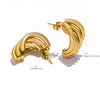Boucle d&#39;Oreille Pendante Forme Geometrique