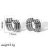 Boucle d&#39;Oreille Pendante Forme Geometrique