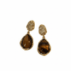 Boucle d&#39;Oreille Pendante Marron